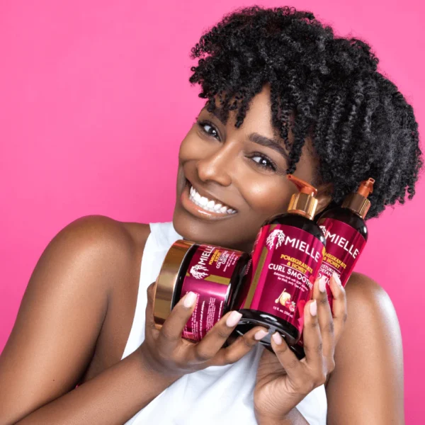 نرم‌کننده بدون سولفات موی فر میله با انار و عسل ۳۵۵ میلی‌لیتر – Mielle Pomegranate & Honey Detangling Conditioner 355ml