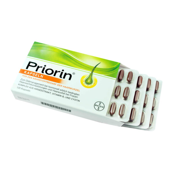 مکمل ضدریزش مو پریورین ۱۲۰ عددی Bayer Priorin Hair Loss Supplement 120 Capsules