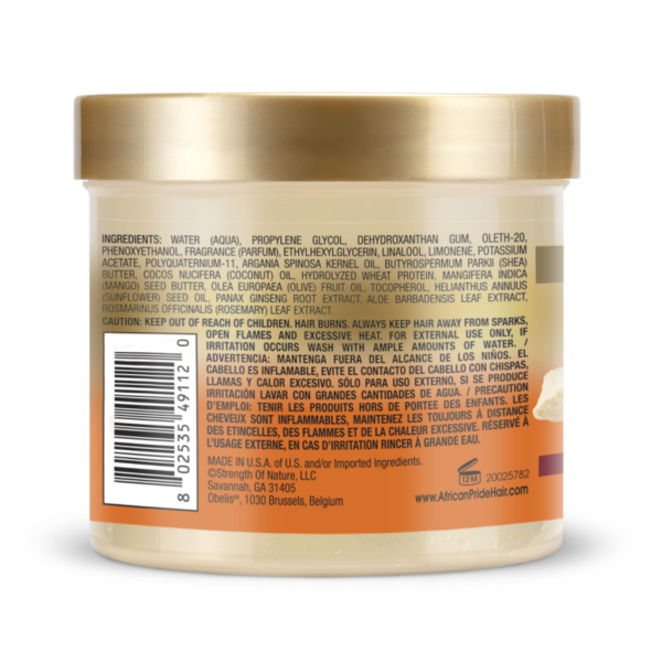 کاسترد ژل استایل موی فر شی باتر رطوبت‌رسان موهای فر افریکن پراید ساخت آمریکا | African Pride Shea Butter Curl Style Custard Moisturizing Gel for Curly Hair