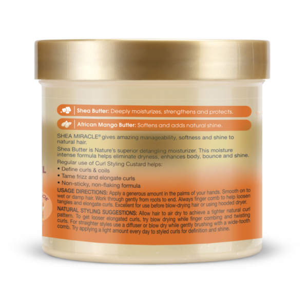 کاسترد ژل استایل موی فر شی باتر رطوبت‌رسان موهای فر افریکن پراید ساخت آمریکا | African Pride Shea Butter Curl Style Custard Moisturizing Gel for Curly Hair