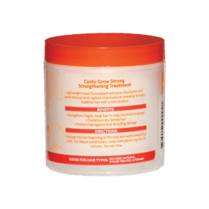 کرم درمانی تقویت‌کننده و بازسازی‌کننده موی کنتو ساخت آمریکا Cantu Grow Strong Strengthening Treatment for Natural & Colored Hair 173gr