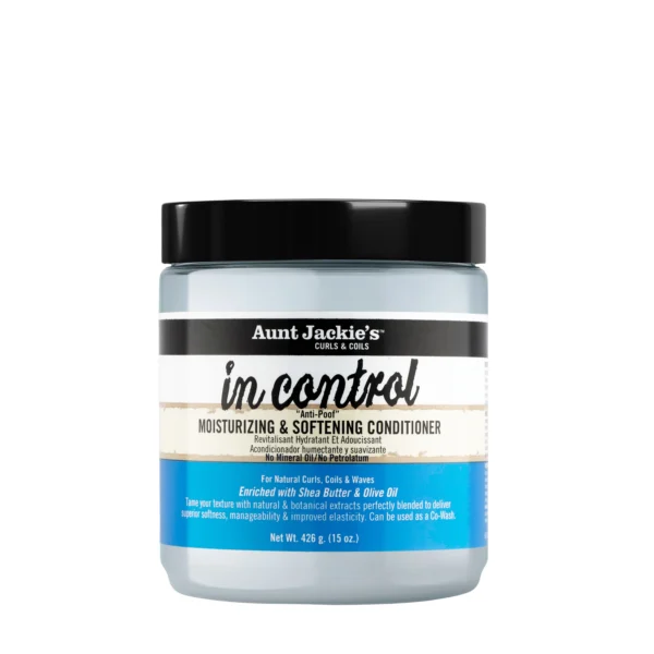 نرم‌کننده رطوبت‌رسان موی فر آنت جکیز Aunt Jackie's Curls & Coils In Control "Anti-Poof" Moisturizing & Softening Conditioner 430ml