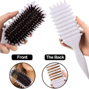 برس استایل موی فر طرح بونس کرل پشت شیاردار Bounce Curl Style Brush for Curly Hair | مناسب فرم‌دهی و حجم‌دهی موهای فر