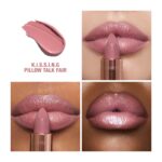 رژ لب ساتن براق پیلو‌تاک شارلوت تیلبری Charlotte Tilbury K.I.S.S.I.N.G Satin Shine Lipstick in Pillow Talk Fair 3.5 g