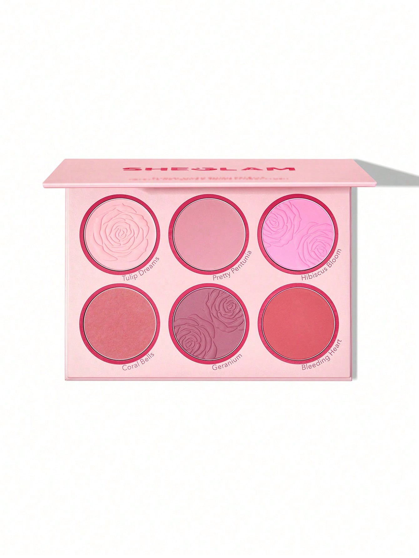 shein@v1@151 پالت رژگونه پودری شیگلم ( SHEGLAM Floral Blush Palette Flush(Blush Bouquet