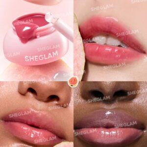 مربا لب (لیپ گلاس ژله‌ای) آبرسان شیگلم رنگ گواوا گلو (SHEGLAM Hydra Jelly Pocket Lip Jam (Guava Glow