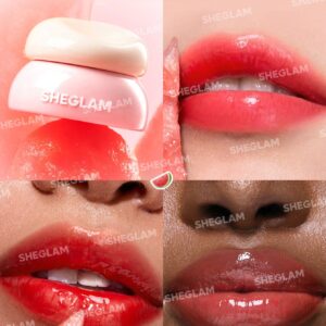 مربا لب (لیپ گلاس ژله‌ای) آبرسان شیگلم رنگ واترملون (SHEGLAM Hydra Jelly Pocket Lip Jam (Watermelon Swirl