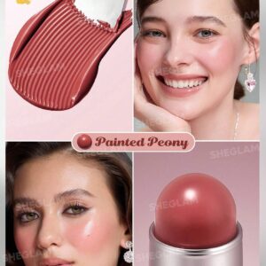 رژگونه استیکی کرمی شیگلم مدل باتری بلیس رنگ پئونی پینتد(SHEGLAM Brush Stick Buttery Bliss Cream Blush (Painted Peony