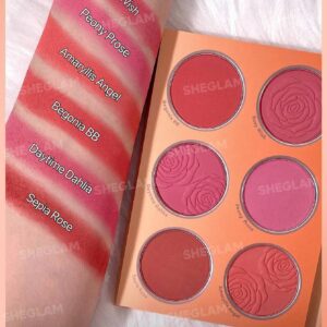 پالت رژگونه پودری شیگلم ( SHEGLAM Floral Blush Palette Flush(Cottage Core Garden
