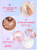 هایلایتر بالشتی پوست صورت و بدن شیگلم رنگ شوگر پودر SHEGLAM Glowchi Bouncy Highlighter (Powdered Sugar)