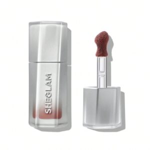 لیپ گلاس براق ماندگار شیگلم رنگ سپیا کیس SHEGLAM Glass Lock Air Lip Gloss (Sepia Kiss)