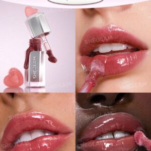 لیپ گلاس براق ماندگار شیگلم رنگ های کیSHEGLAM Glass Lock Air Lip Gloss (High Key)