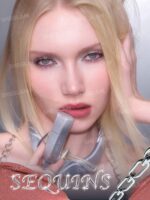 رژ لب مایع اکلیلی شیگلم مدل (SHEGLAM Glitter Whip Liquid Lipstick (Sequins