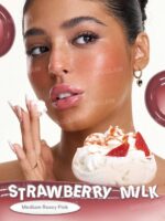 لیپ گلاس براق ماندگار شیگلم رنگ استرابری میلک SHEGLAM Glass Lock Air Lip Gloss (Strawberry Milk)