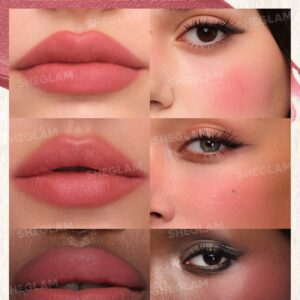 رژگونه و رژ لب ۲ در ۱ مخملی شیگلم رنگ لایک ا فدر (SHEGLAM Air Plush Lip & Cheek Cream (026 Like A Feather