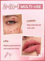 رژگونه و رژ لب ۲ در ۱ مخملی شیگلم رنگ های ویندز (SHEGLAM Air Plush Lip & Cheek Cream (025 High Winds