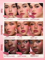 رژگونه و رژ لب ۲ در ۱ مخملی شیگلم رنگ های ویندز (SHEGLAM Air Plush Lip & Cheek Cream (025 High Winds