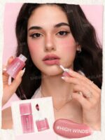 رژگونه و رژ لب ۲ در ۱ مخملی شیگلم رنگ های ویندز (SHEGLAM Air Plush Lip & Cheek Cream (025 High Winds