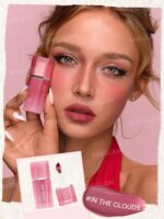 رژگونه و رژ لب ۲ در ۱ مخملی شیگلم رنگ این د کلودز (SHEGLAM Air Plush Lip & Cheek Cream (211 In The Clouds