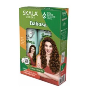 ک شامپو سولفات‌دار و نرم‌کننده وگان آبرسان آلوئه‌ورا موی فر اسکالا مدل بابوسا – Skala Babosa Aloe Vera Shampoo & Conditioner Pack