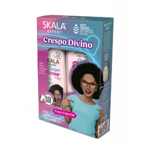 پک شامپو سولفات‌دار و نرم‌کننده وگان موی فر اسکالا مدل کرسپو دیوینو Skala Crespo Divino Shampoo & Conditioner Pack